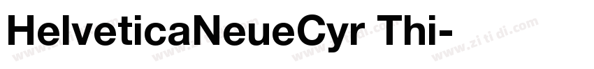 HelveticaNeueCyr Thi字体转换